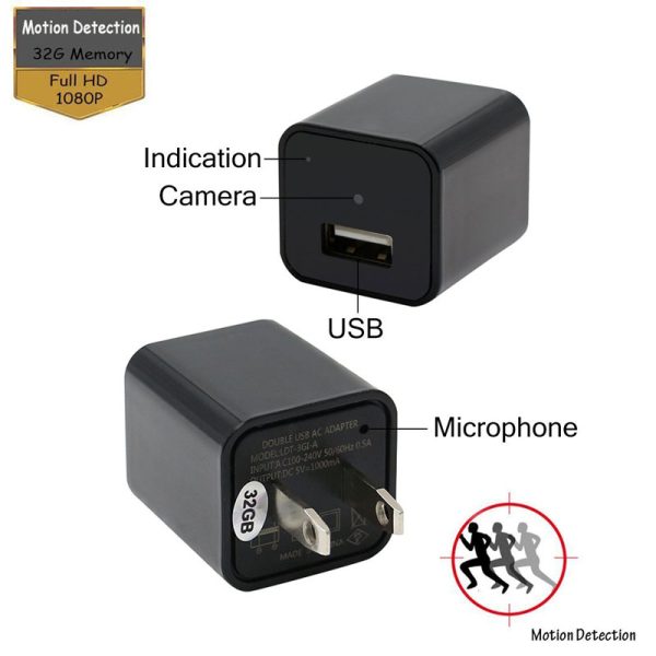 2017 Mini 1080P HD USB Wall Charger Hidden Camera